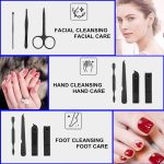 QURIPE 7pcs Manicure set, Nail Clippers Kit, Stainless Steel Manicure Kit, Nail Clipping Tools Portable Travel Grooming Kit, The Best Gift with Luxurious Case(Multicolor) - Image 2
